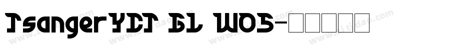 TsangerYCT GL W05字体转换